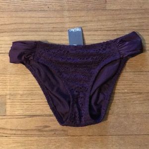 NWT! Purple/Plum Bathing Suit Bottom